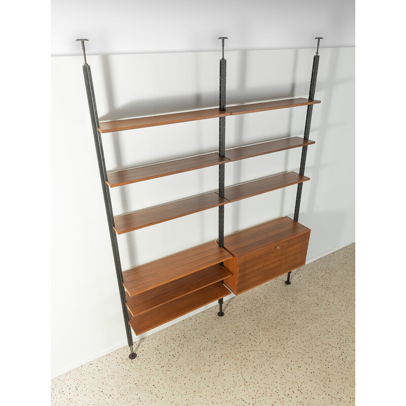 Vintage shelving system in walnut veneer by Richard Neutra, Switzerland 1960s