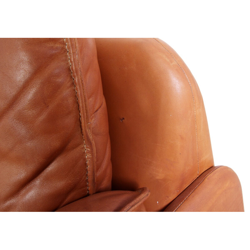 Leather easy chair produced by De Sede model DS-61 - 1980s
