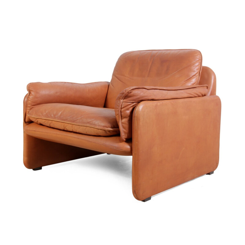 Fauteuil en cuir produit par De Sede modèle DS-61 - 1980