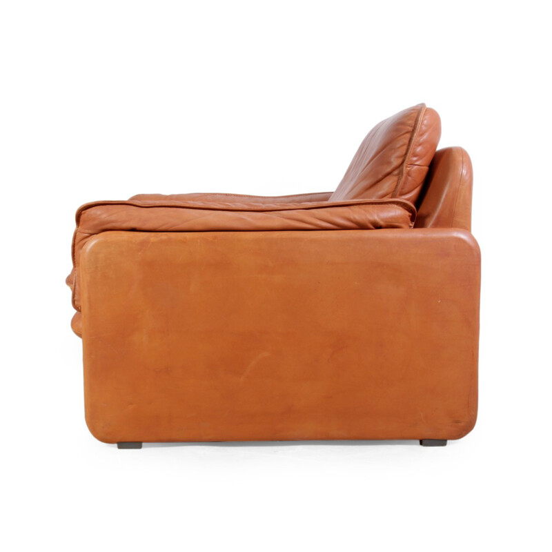 Leather easy chair produced by De Sede model DS-61 - 1980s