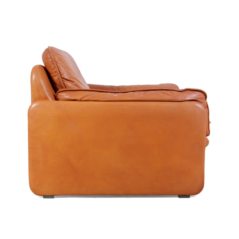 Leather easy chair produced by De Sede model DS-61 - 1980s