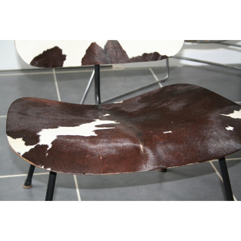 "LCM" chair in cow skin, Charles & Ray EAMES - 1970s