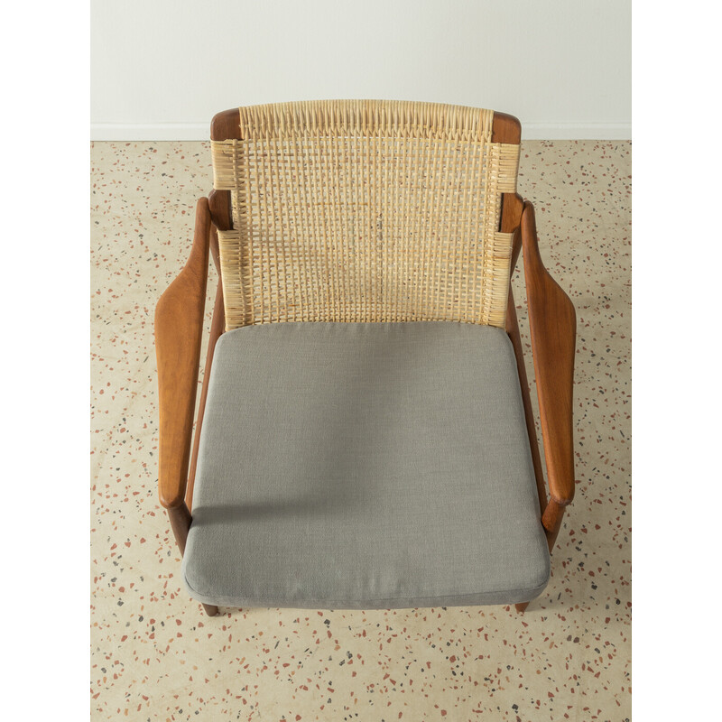 Cadeira de braços exclusiva Vintage por Hartmut Lohmeyer, Alemanha 1950s