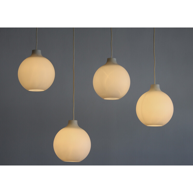 Set of 4 Satellite hanging lamps by Vilhelm Wohlert for Louis Poulsen - 1950s