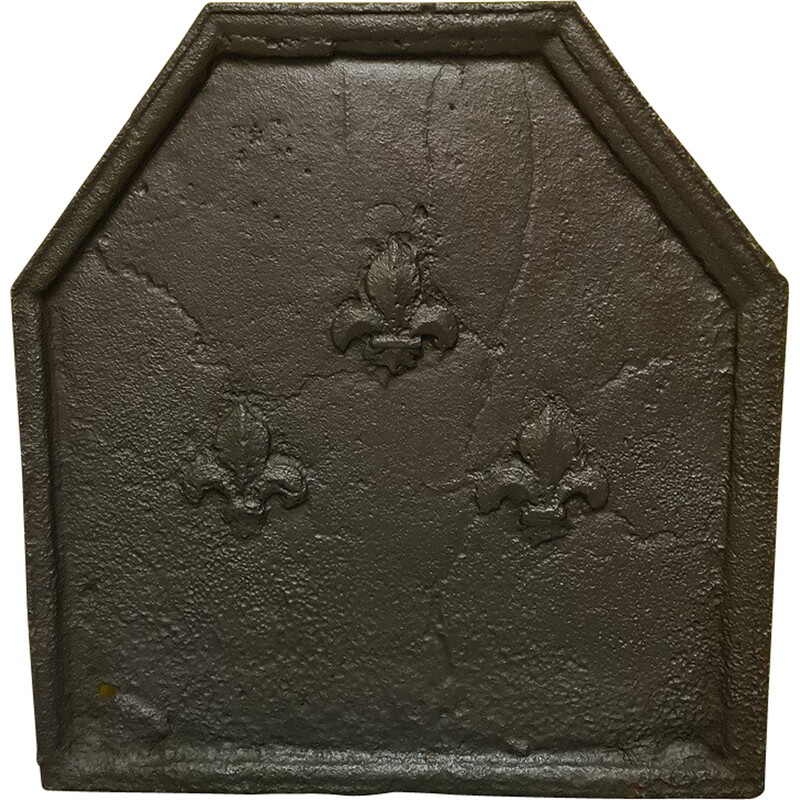 Plaque de cheminée vintage - fleur fleur
