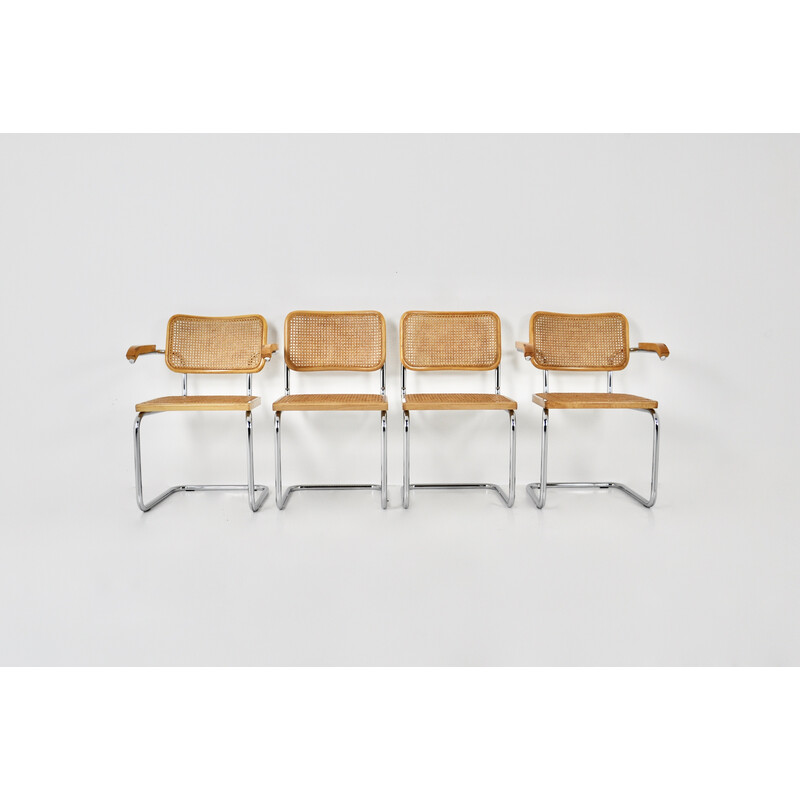 Set van 4 vintage stoelen van Marcel Breuer