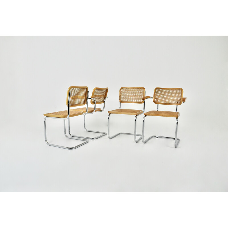 Lot de 4 chaises vintage par Marcel Breuer