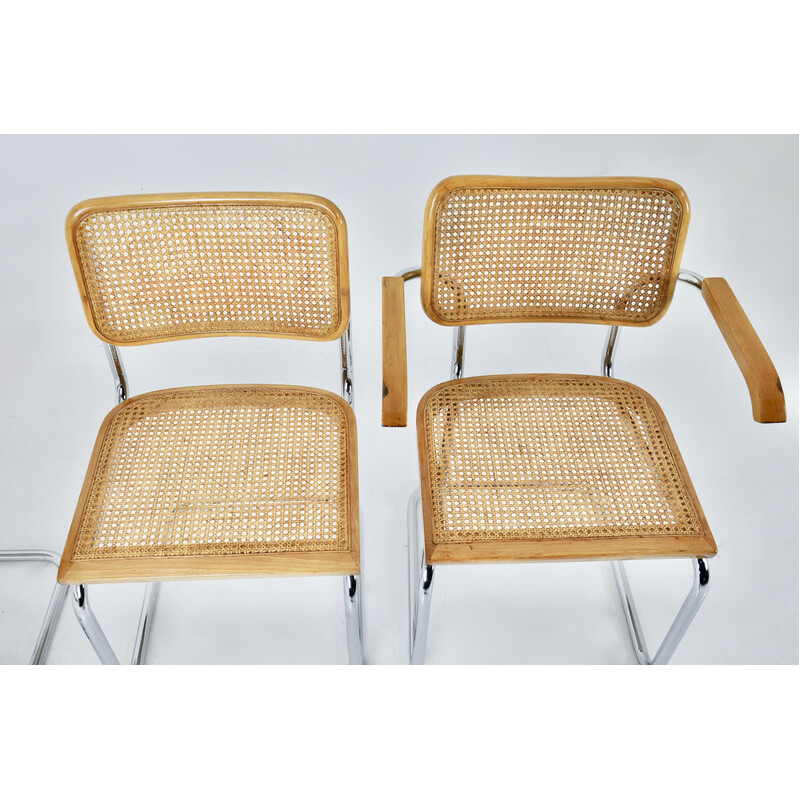 Set of 4 vintage chairs by Marcel Breuer