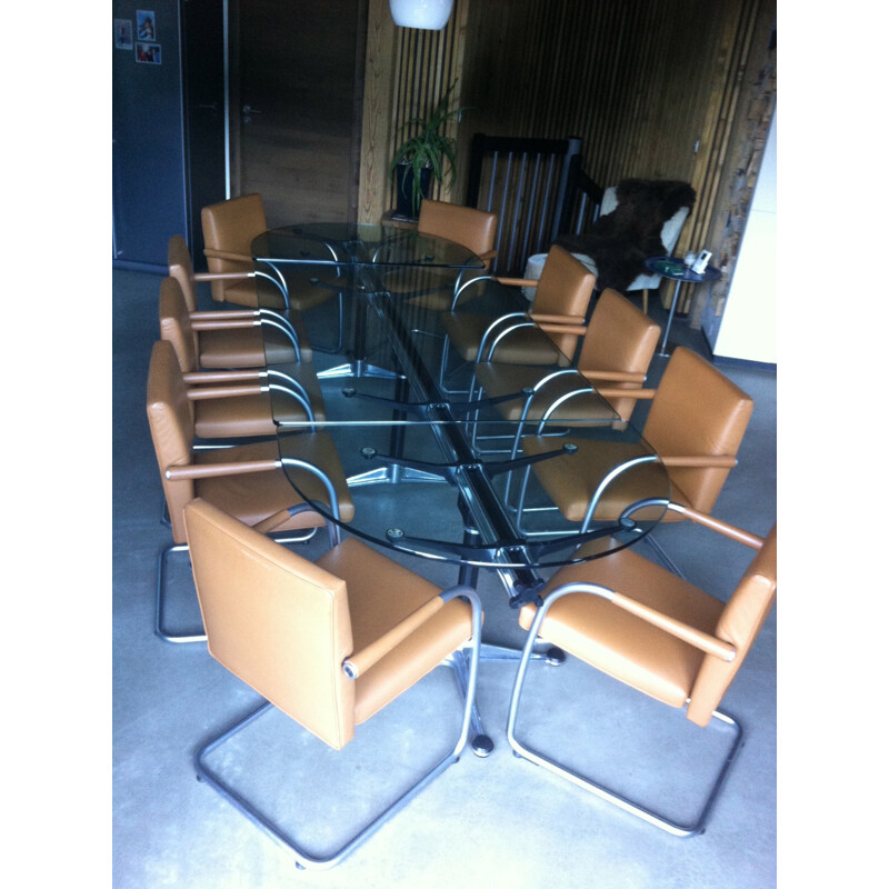 Suite of 10 conference armchairs, Antonio CITTERIO - 1990s