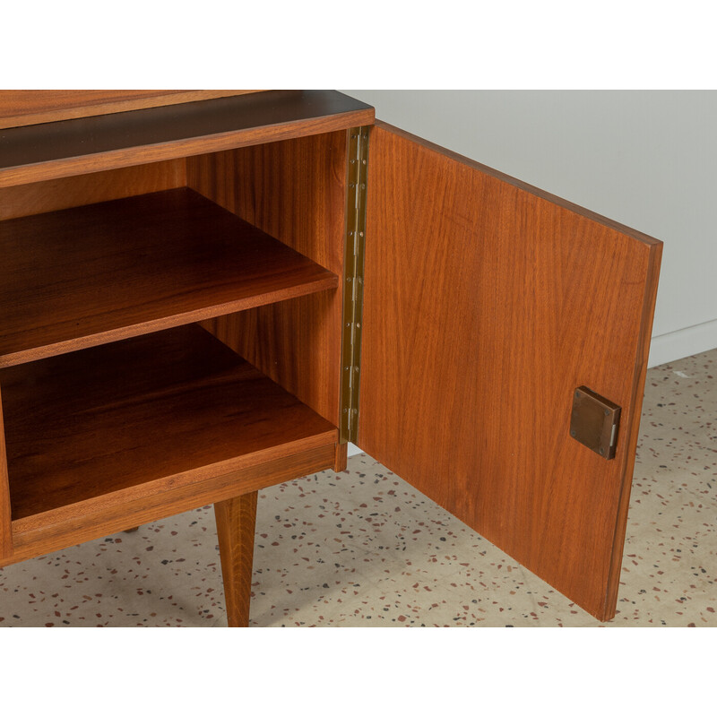 Vintage secretaire in walnootfineer, Duitsland 1950