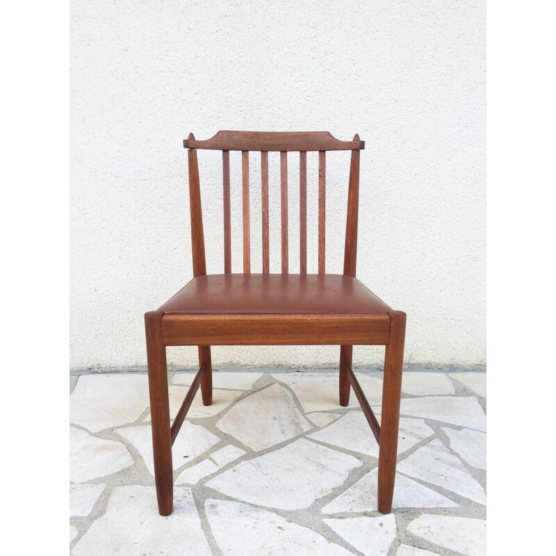 Chaise à barreaux scandinave vintage - 1960