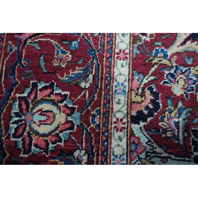 Vintage handgeknoopt wollen tapijt, jaren 1930