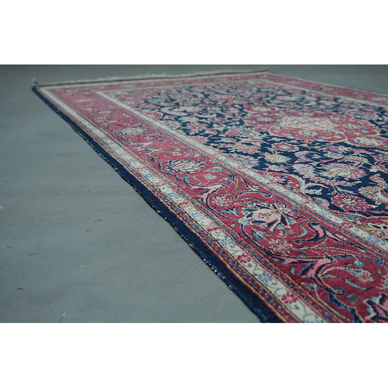 Vintage hand-knotted wool rug, 1930s