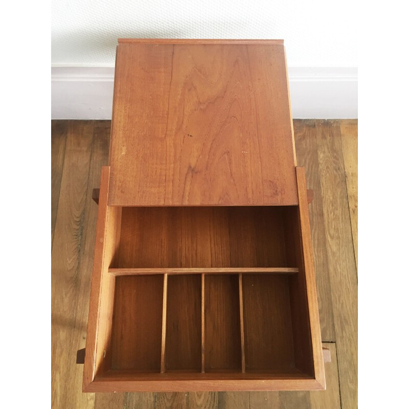 Scandinavian sewing table in teak - 1960s