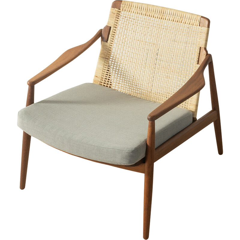 Fauteuil exclusif vintage par Hartmut Lohmeyer, Allemagne 1950