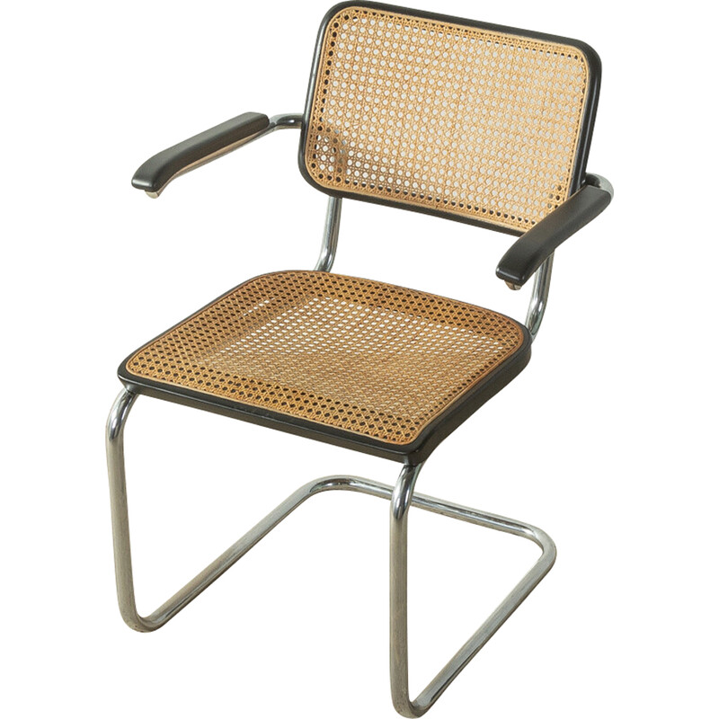 Cadeira de aço tubular Vintage modelo S 64 de Marcel Breuer para Thonet, Áustria