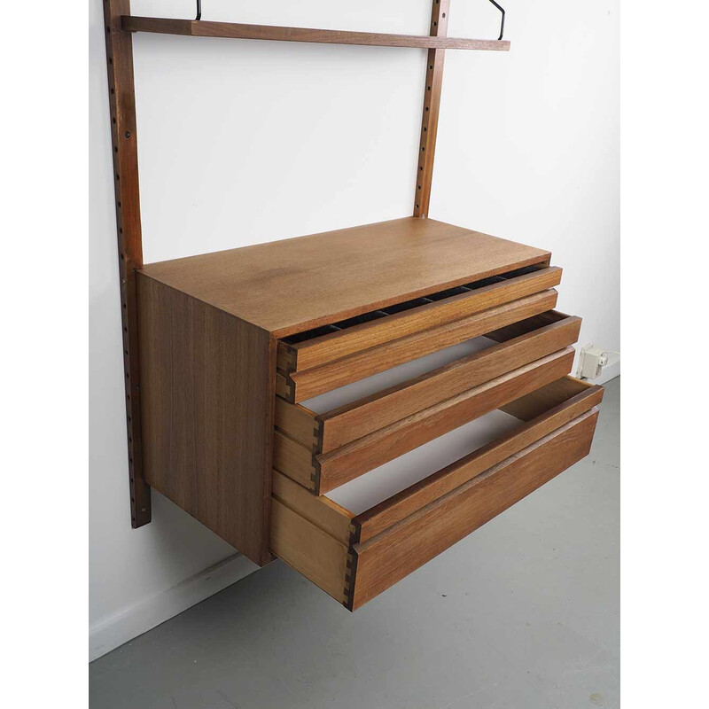 Vintage teak wall system by Poul Cadovius for Cado, Denmark