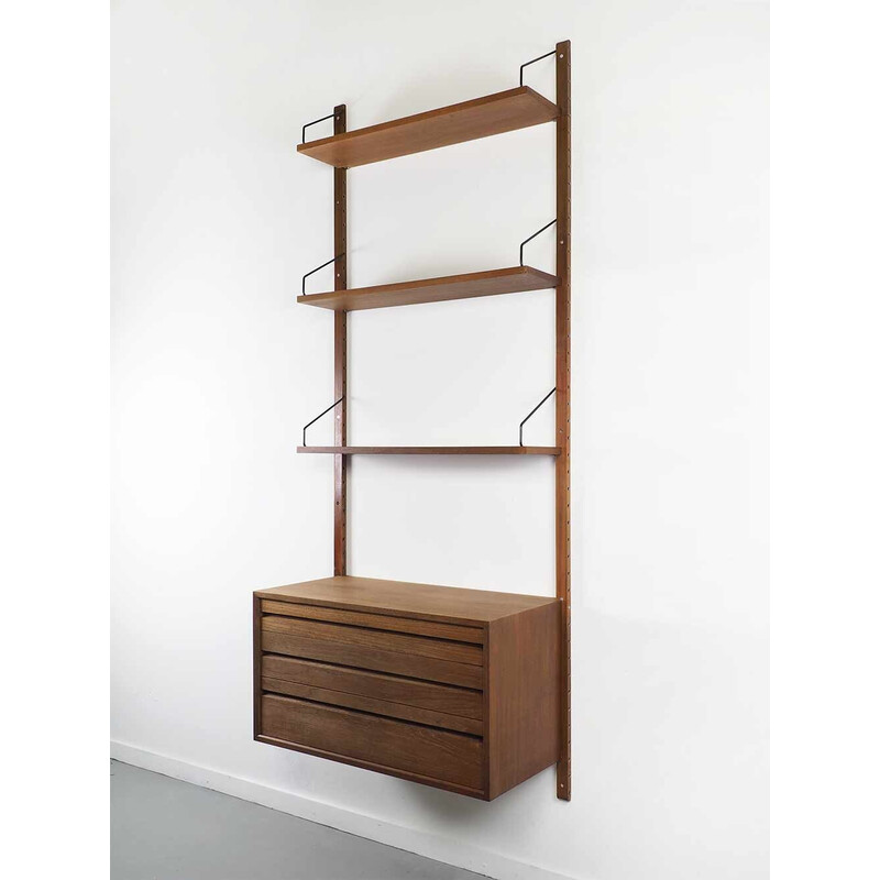 Vintage teak wall system by Poul Cadovius for Cado, Denmark