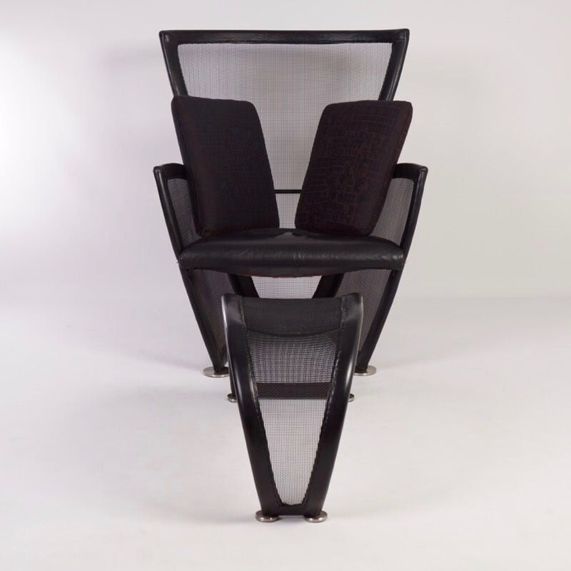 Ensemble fauteuil et ottoman model Privè de Paolo Nava pour Arflex - 1980