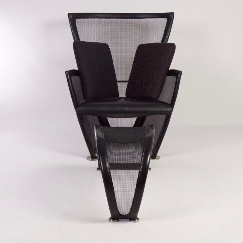 Lounge chair with ottoman Privè by Paolo Nava for Arflex - 1980s