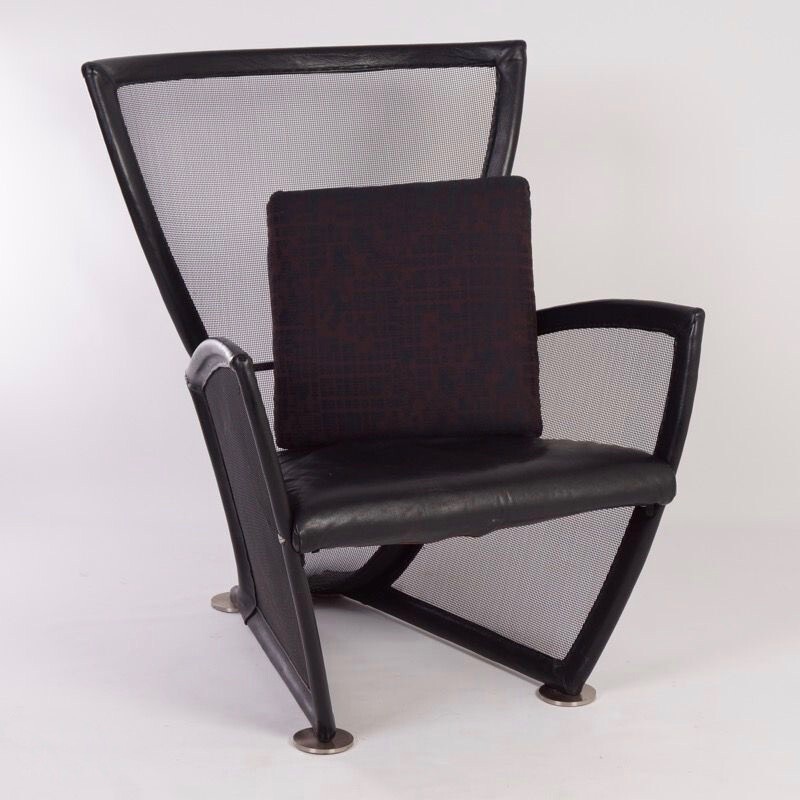 Lounge chair with ottoman Privè by Paolo Nava for Arflex - 1980s