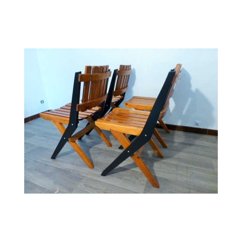 Set of 4 Dejou garden chair - 1980s
