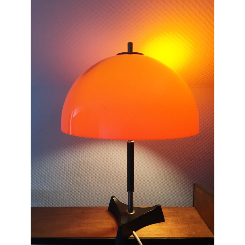 Italian table lamp in orange - 1950s