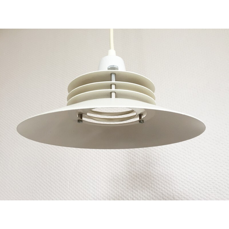 Danish white hanging light - 1960s