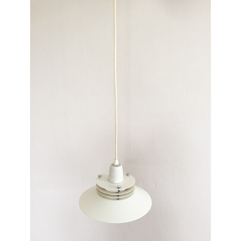 Danish white hanging light - 1960s