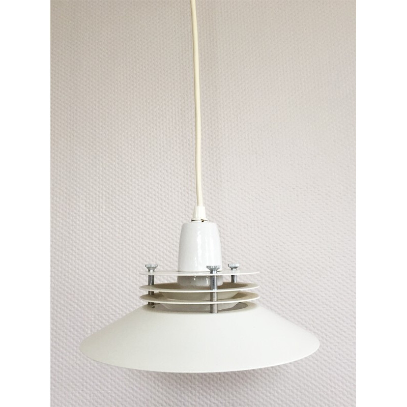 Danish white hanging light - 1960s