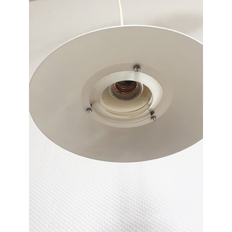 Danish white hanging light - 1960s