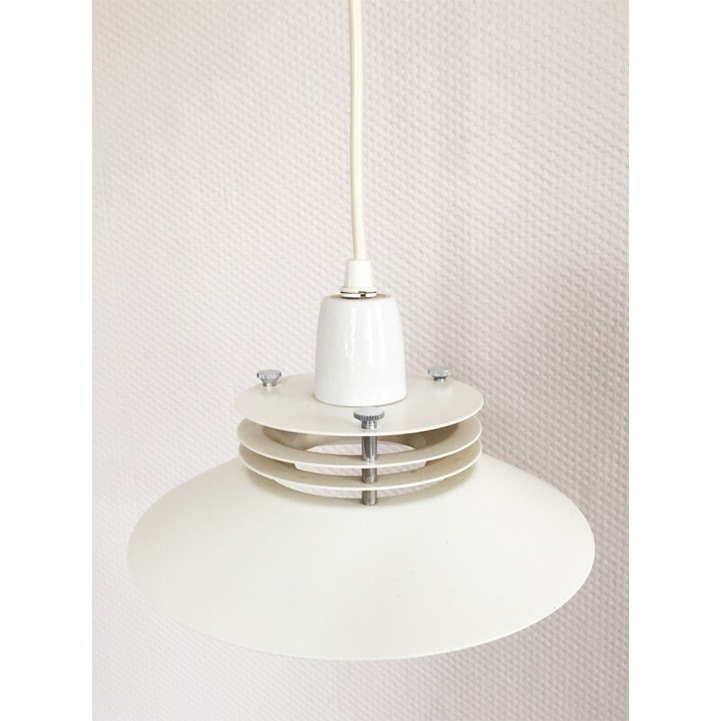 Danish white hanging light - 1960s