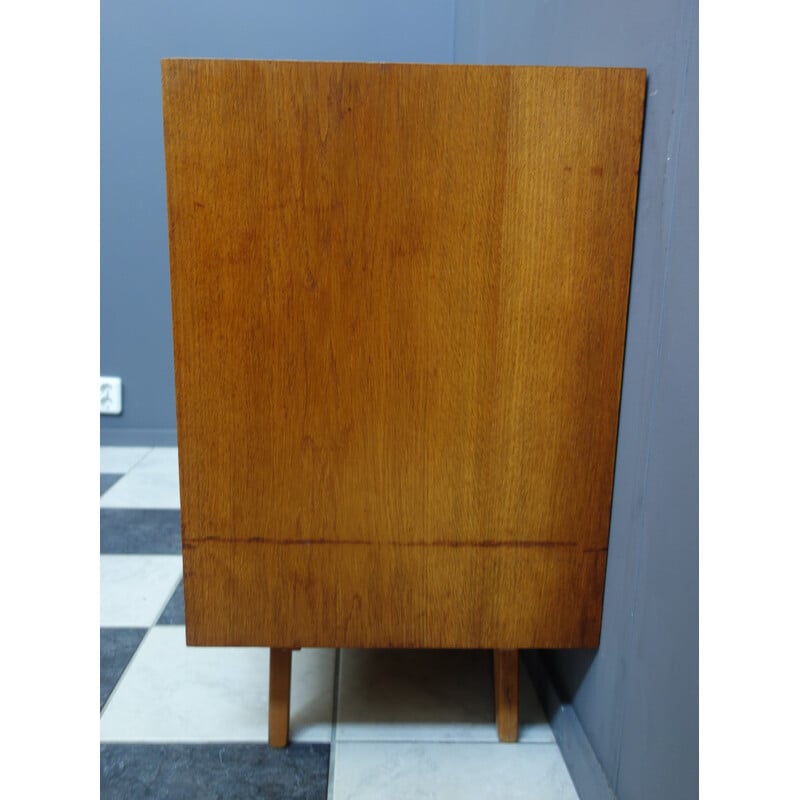 Vintage dressoir in zwart en grijze platen model U458 van jiri Jiroutek, jaren 1960