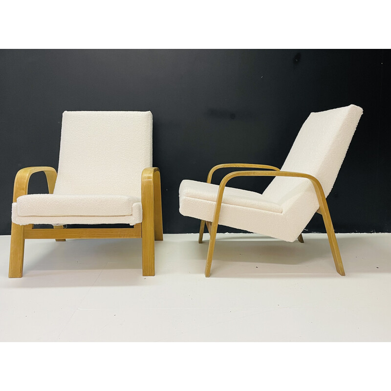 Pair of vintage armchairs by A.R.P. for Steiner, 1950