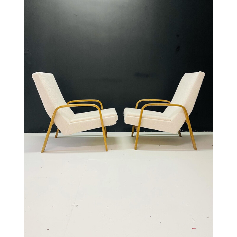 Paar vintage fauteuils van A.R.P. voor Steiner, 1950