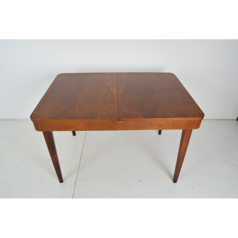 Art deco vintage extendable dining table by Jindrich Halabala, Czechoslovakia 1940s