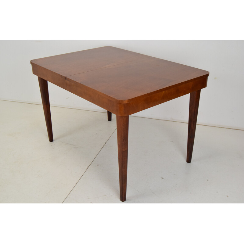 Art deco vintage extendable dining table by Jindrich Halabala, Czechoslovakia 1940s