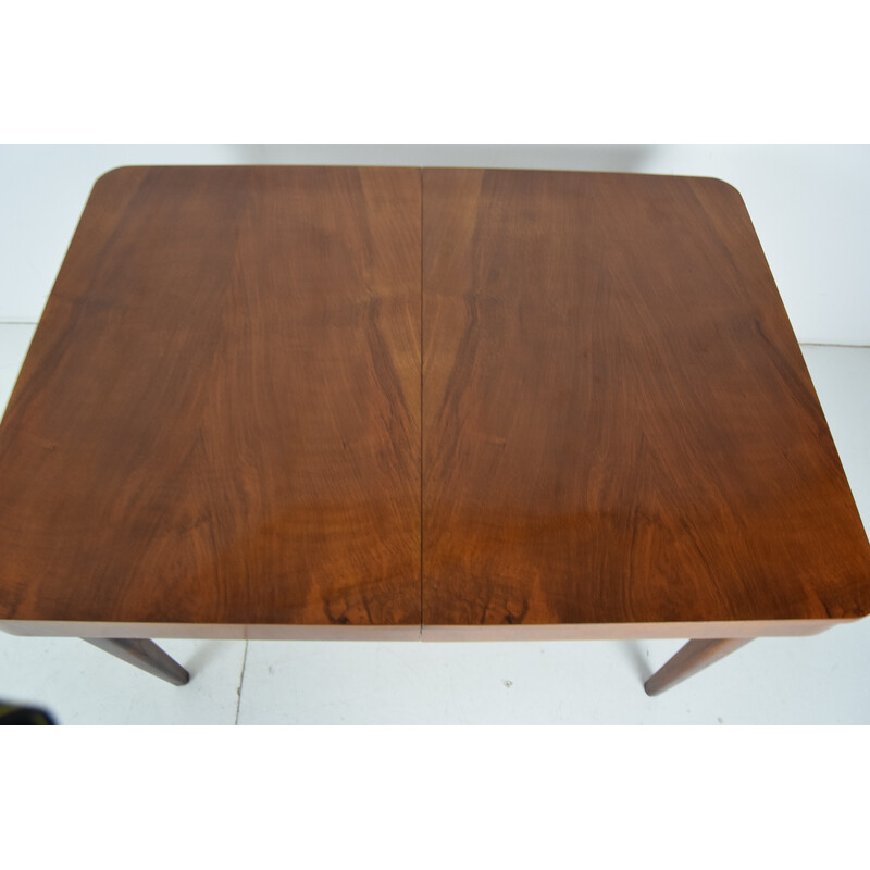 Art deco vintage extendable dining table by Jindrich Halabala, Czechoslovakia 1940s