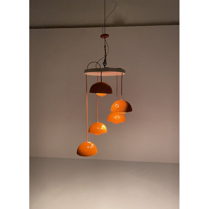 Lámpara de suspensión vintage de Verner Panton para Louis Poulsen, Dinamarca 1968