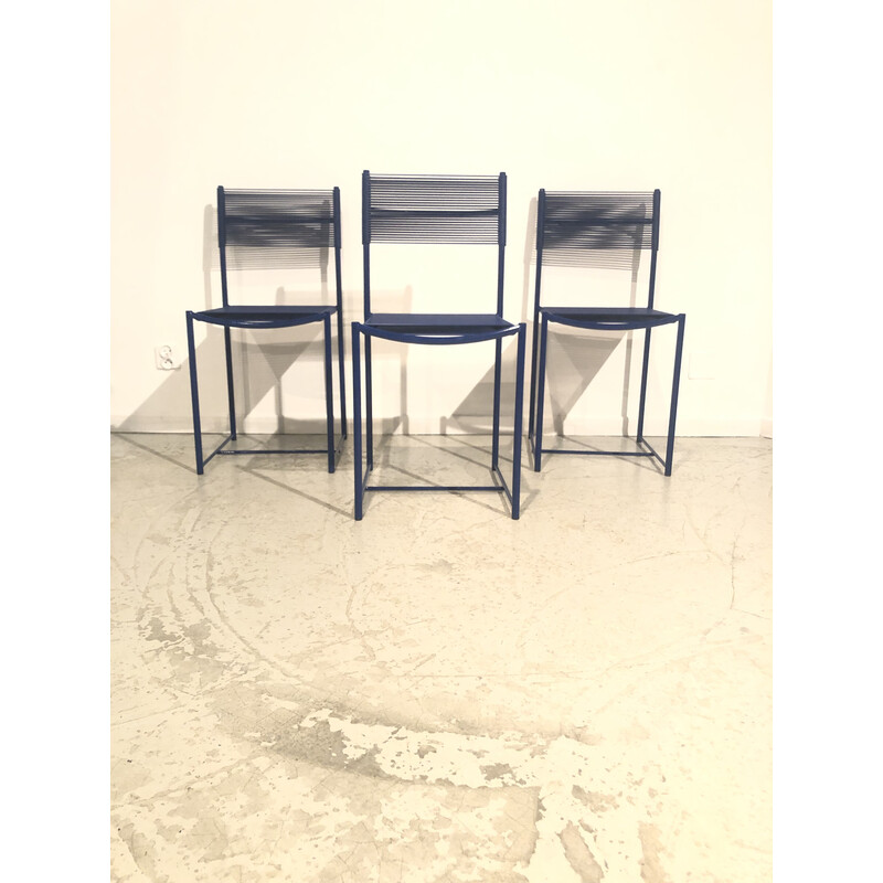 Lot de 3 chaises vintage Spaghetti par Giandomenico Belotti pour Alias, 1980