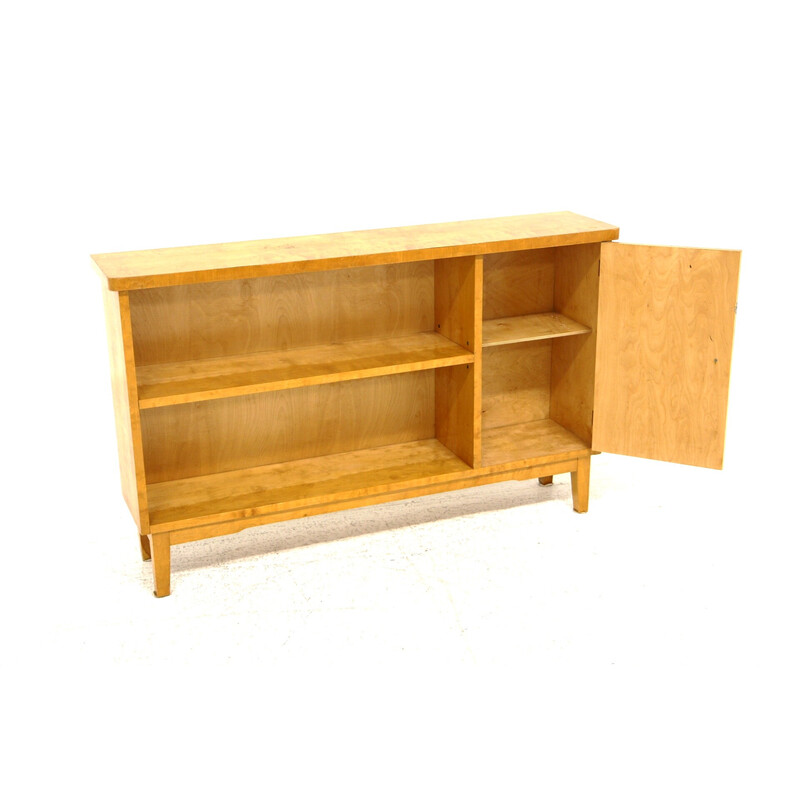 Vintage birchwood console, Sweden 1940