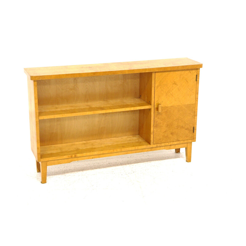 Vintage birchwood console, Sweden 1940