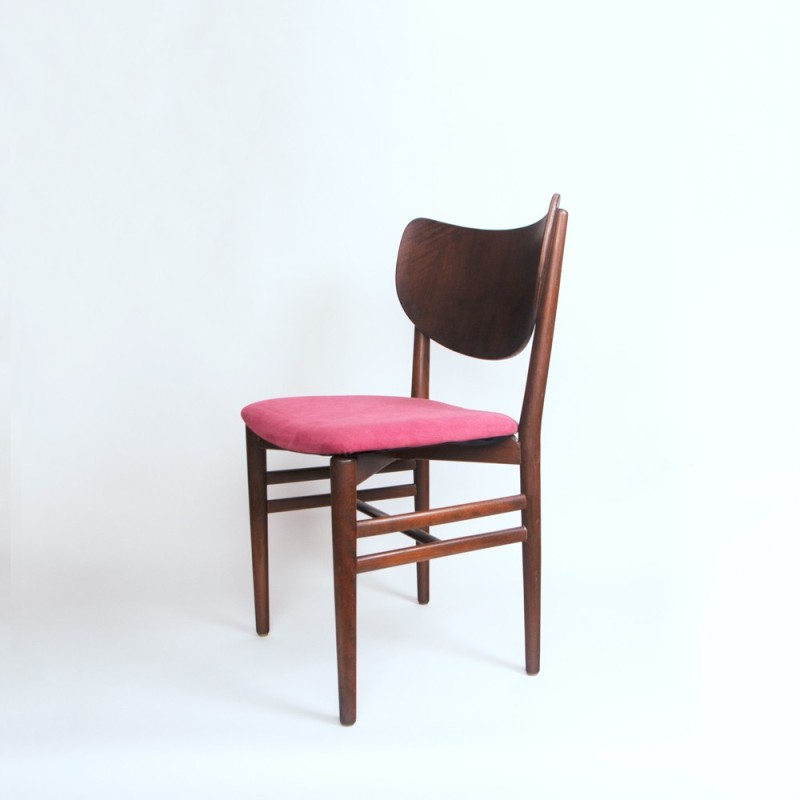 Set of 4 vintage dining chairs by Nils Koppel for Slagelse Møbelfabrik, Denmark 1950s