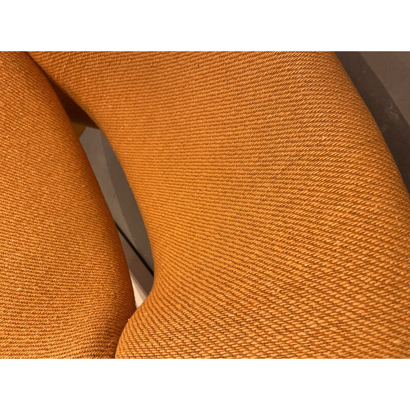 Groovy vintage oranje fauteuil van Pierre Paulin voor Artifort