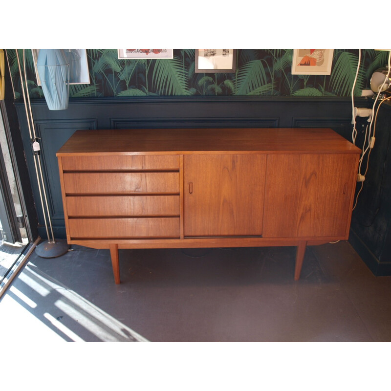 Small mid century sideboard in teak - 1960s