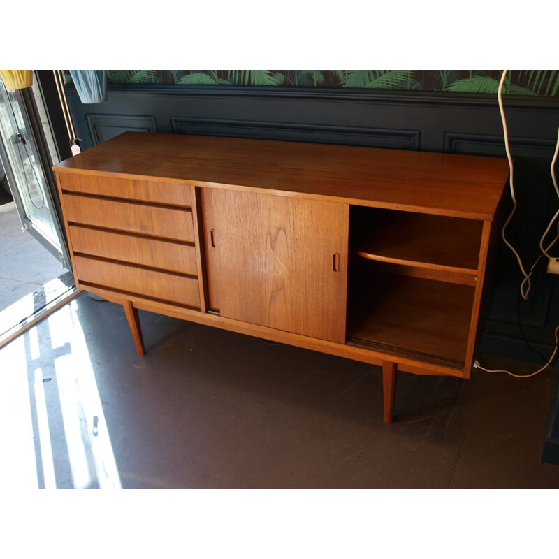 Small mid century sideboard in teak - 1960s