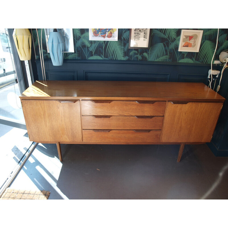 Sideboard in teak with 3 drawers and 2 storage compartments - 1960s