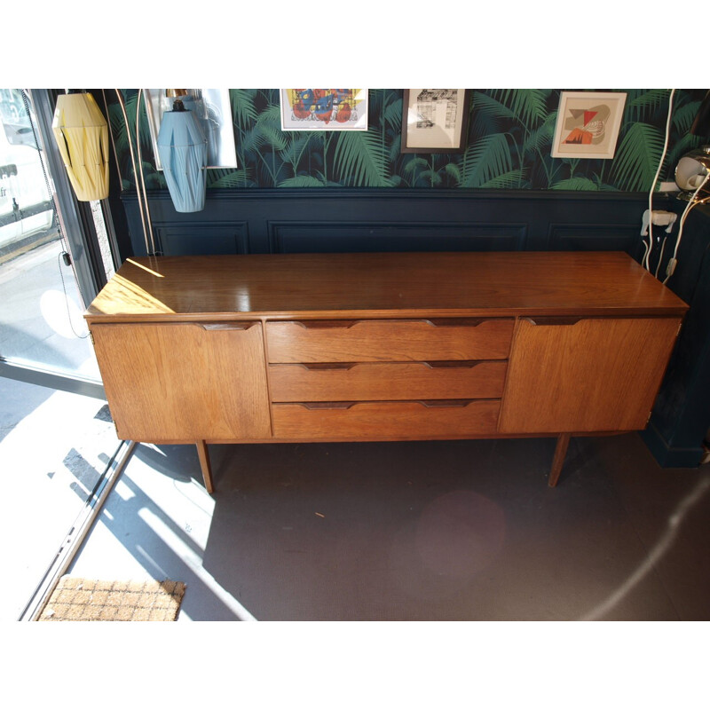 Sideboard in teak with 3 drawers and 2 storage compartments - 1960s