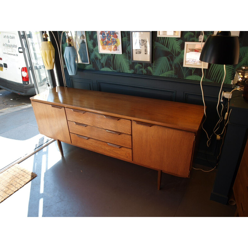 Sideboard in teak with 3 drawers and 2 storage compartments - 1960s