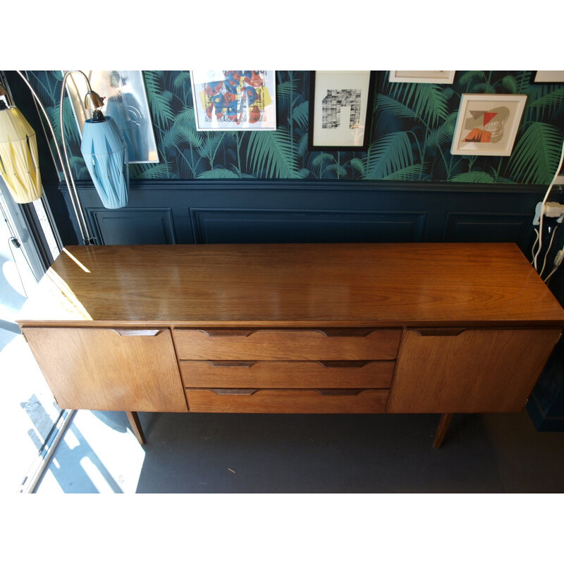 Sideboard in teak with 3 drawers and 2 storage compartments - 1960s